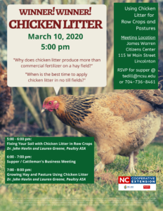 Cover photo for Winner! Winner! Chicken Litter