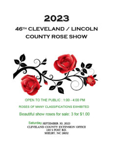 Cover photo for 46th Cleveland Lincoln County Rose Show