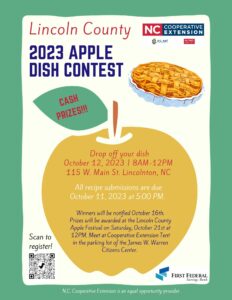 apple dish contest flyer
