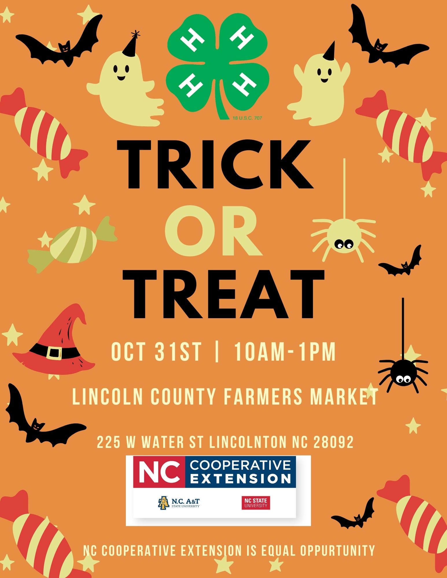 Trick or Treat event flyer