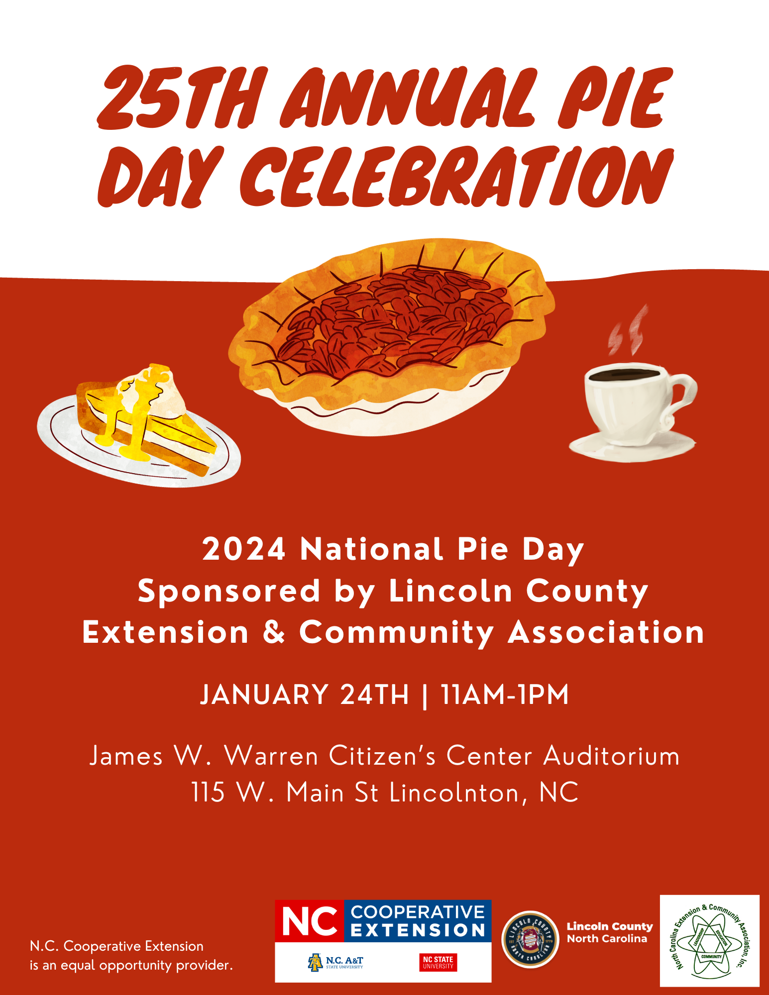25th annual pie day celebration
