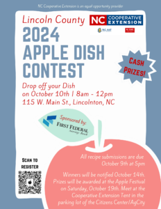 NEW 2024 Apple Dish Contest flyer