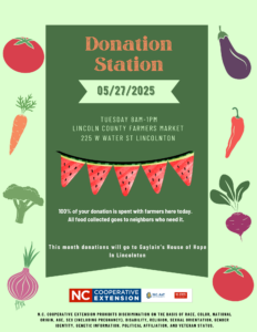 Cover photo for May Donation Station at Lincoln County Farmers Market!!!