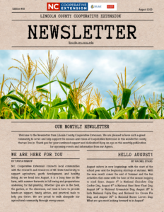 Cover photo for August Newsletter 2025