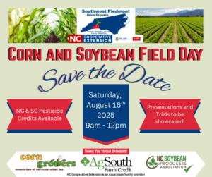 2025 Corn & Soybean Field Day Save the Date