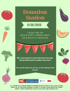 Cover photo for Donation Station at Lincoln County Farmer's Market