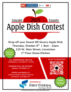 Cover photo for 2025 Lincoln County Apple Dish Contest